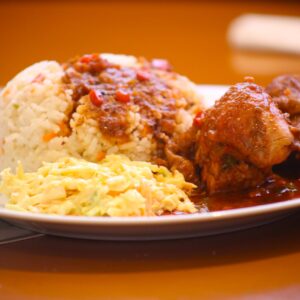Rice and chicken